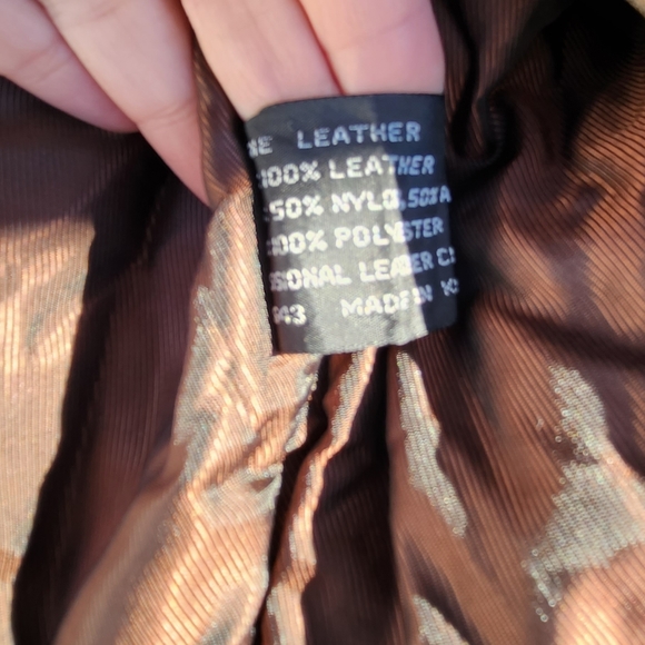 Vintage J.Park Original Distressed Leather Bomber Jacket - Picture 10 of 12